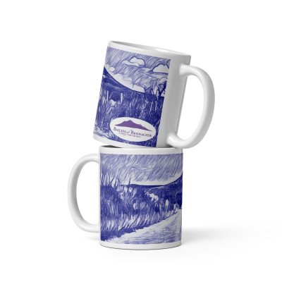 White glossy mug